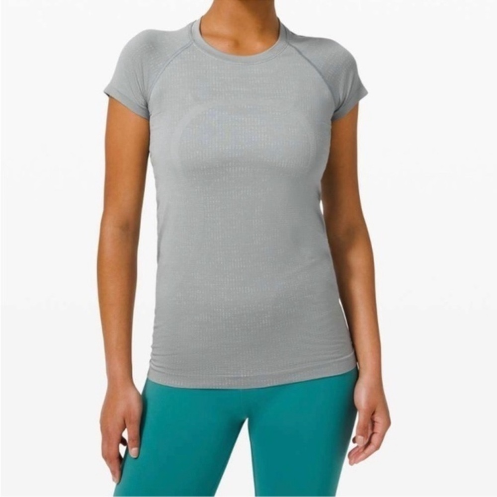 COPY - Lululemon swiftly tech short sleeve grey long length size 2